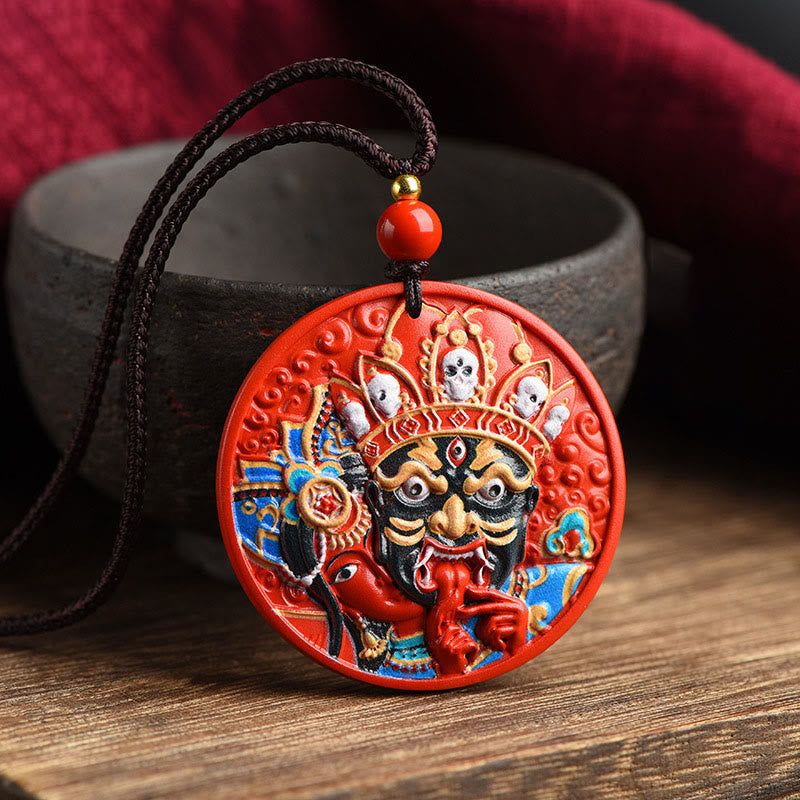 Zakiram Zinnober Göttin des Reichtums Halskette Anhänger