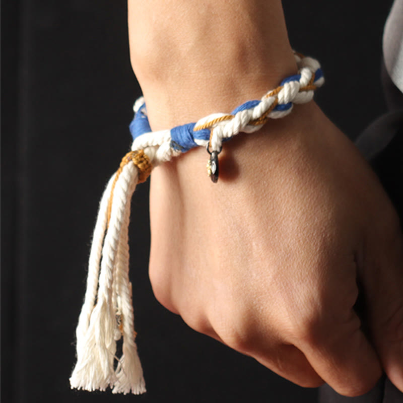 Zakiram Göttin des Reichtums Spirituelles Armband Handgemacht Glück