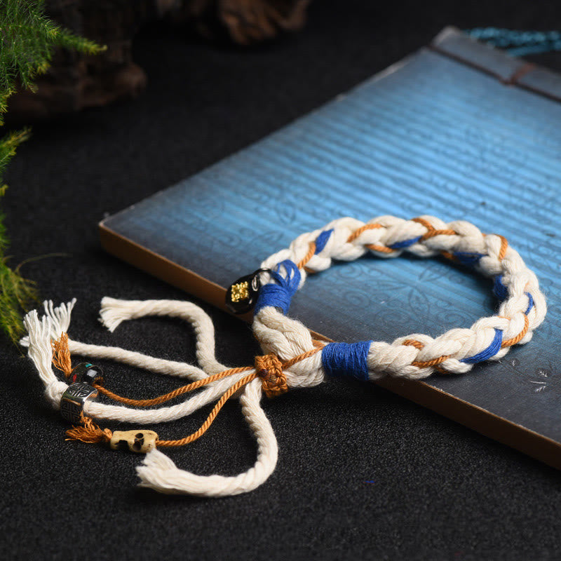 Zakiram Göttin des Reichtums Spirituelles Armband Handgemacht Glück