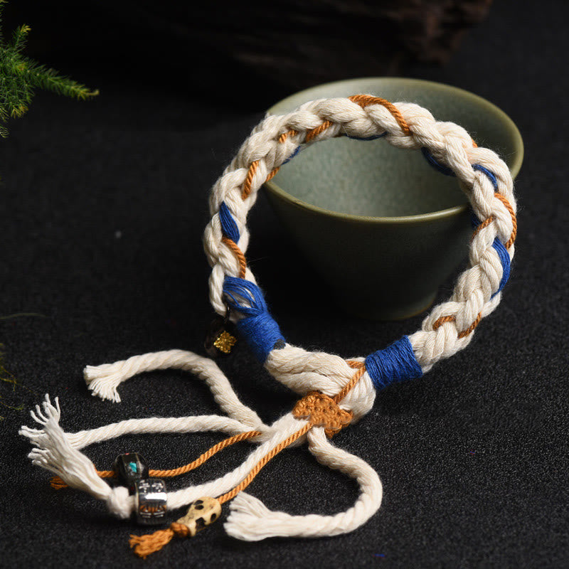 Zakiram Göttin des Reichtums Spirituelles Armband Handgemacht Glück