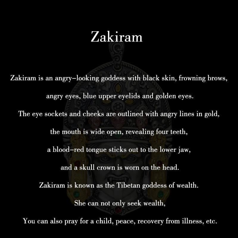 Zakiram Silberkette | Schutzanhänger der Göttin des Reichtums