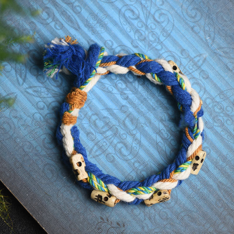 Zakiram Reichtumsgöttin Rotes Schnurarmband Handgefertigt