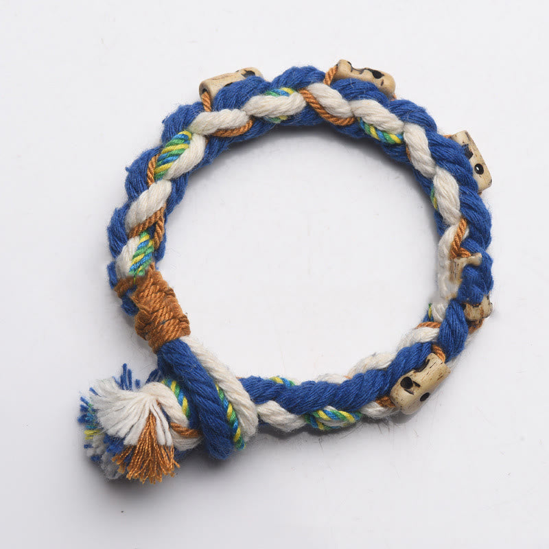 Zakiram Reichtumsgöttin Rotes Schnurarmband Handgefertigt