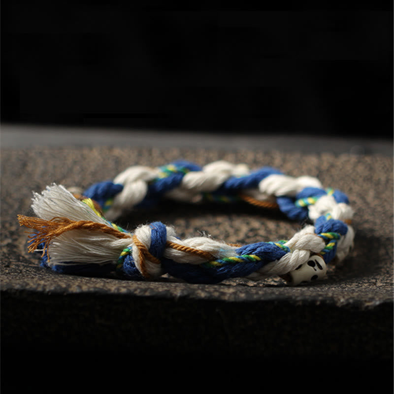 Zakiram Reichtumsgöttin Rotes Schnurarmband Handgefertigt