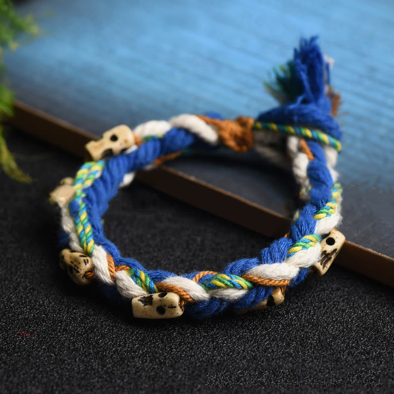 Zakiram Reichtumsgöttin Rotes Schnurarmband Handgefertigt