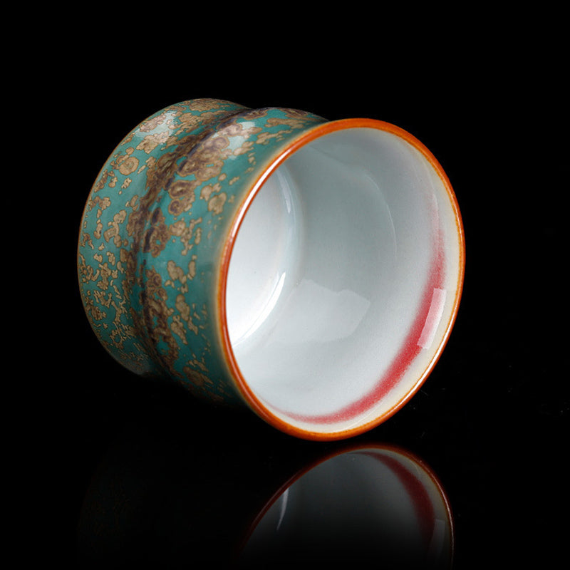 Zen-Teetasse aus Keramik und Bambus, 80 ml, für Kung-Fu-Teerituale