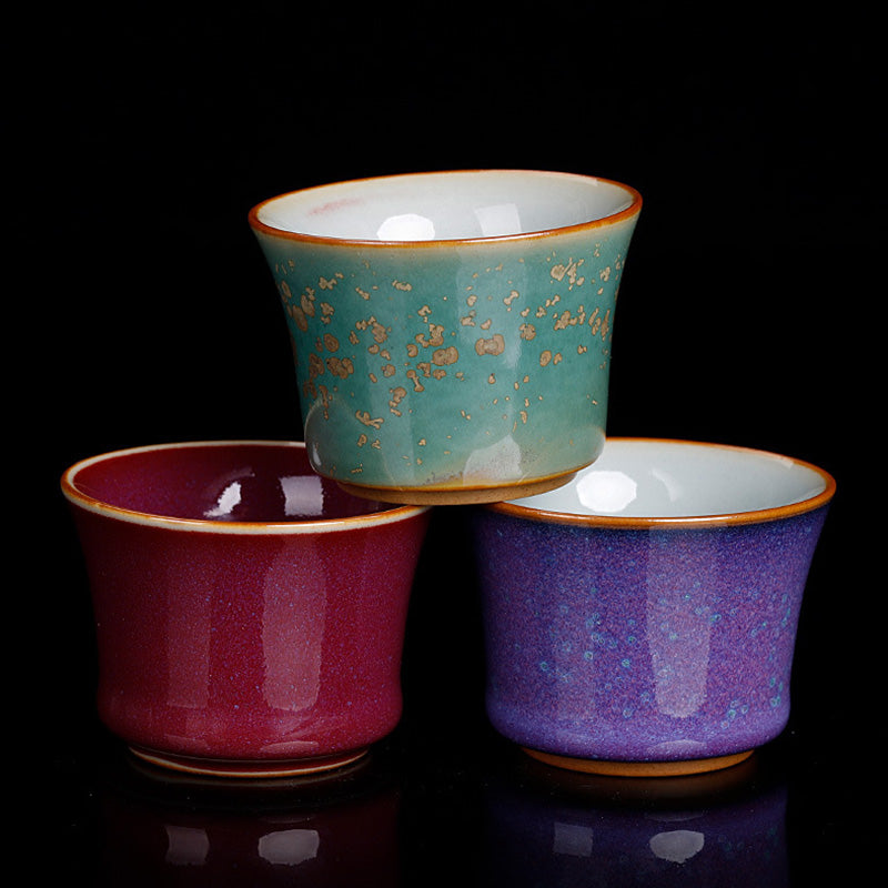 Zen-Teetasse aus Keramik und Bambus, 80 ml, für Kung-Fu-Teerituale