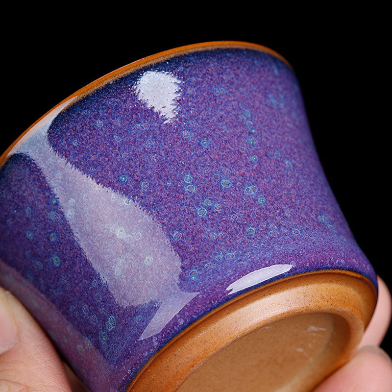 Zen-Teetasse aus Keramik und Bambus, 80 ml, für Kung-Fu-Teerituale