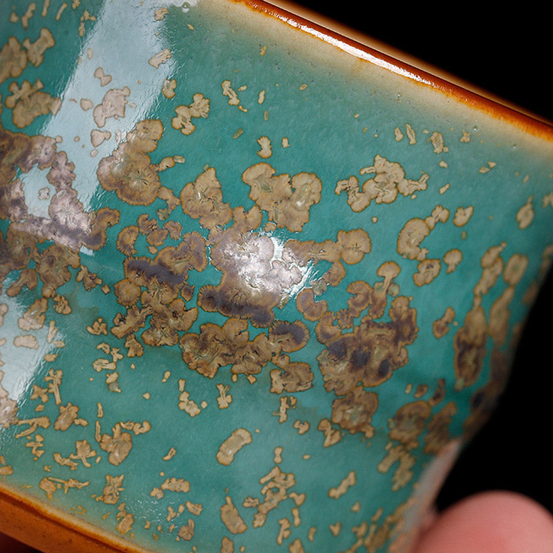 Zen-Teetasse aus Keramik und Bambus, 80 ml, für Kung-Fu-Teerituale