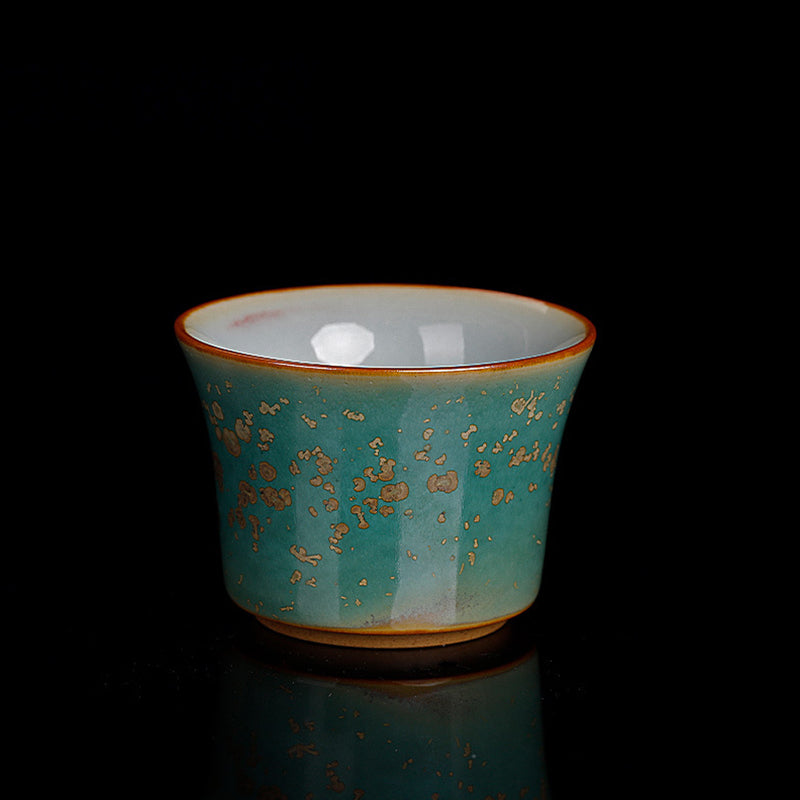 Zen-Teetasse aus Keramik und Bambus, 80 ml, für Kung-Fu-Teerituale