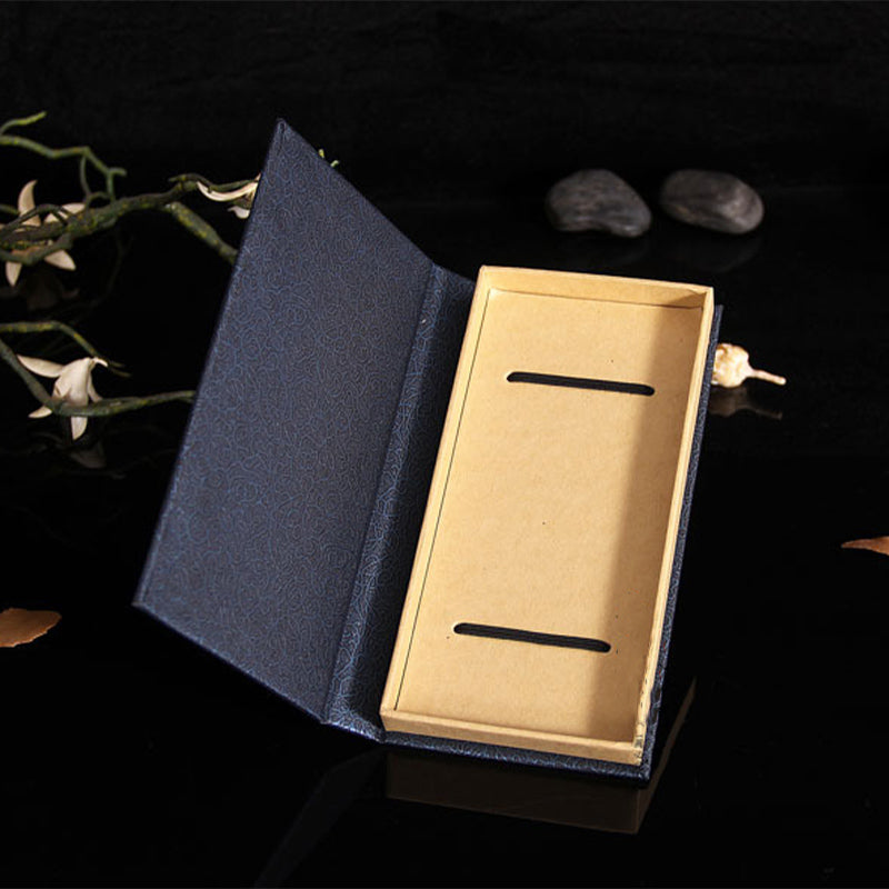 Zen-Lesezeichen aus Ebenholz | Geschenkset aus rotem Sandelholz