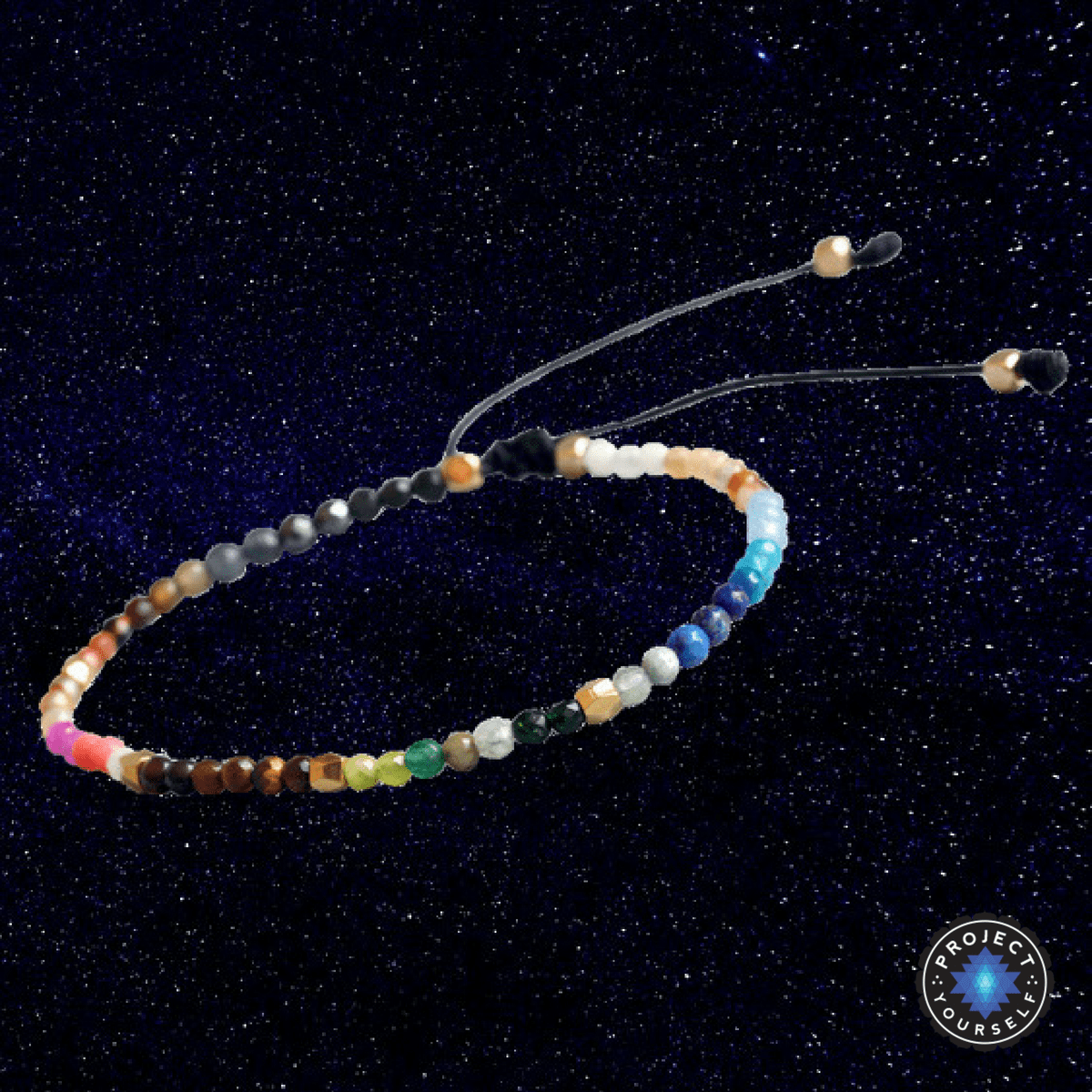 Sternzeichen-Kristallarmband mit Akzenten aus Thai-Silber