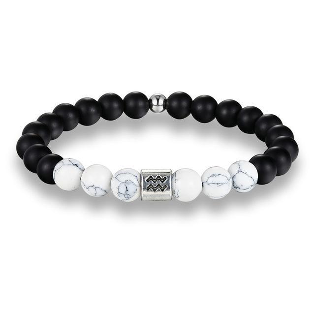 Sternzeichen-Howlith-Armband für spirituelles Gleichgewicht