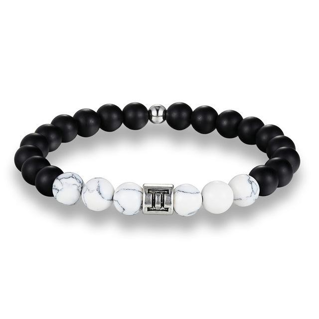 Sternzeichen-Howlith-Armband für spirituelles Gleichgewicht