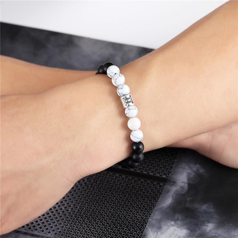 Sternzeichen-Howlith-Armband für spirituelles Gleichgewicht