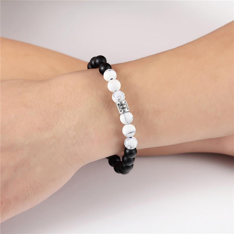 Sternzeichen-Howlith-Armband für spirituelles Gleichgewicht
