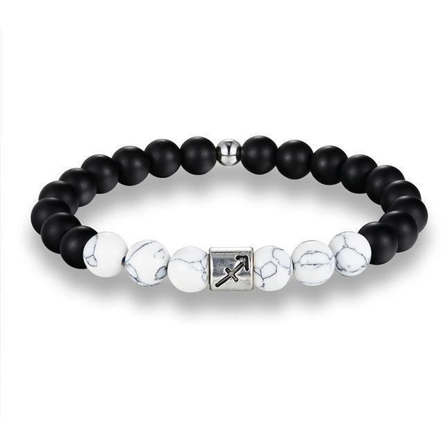 Sternzeichen-Howlith-Armband für spirituelles Gleichgewicht